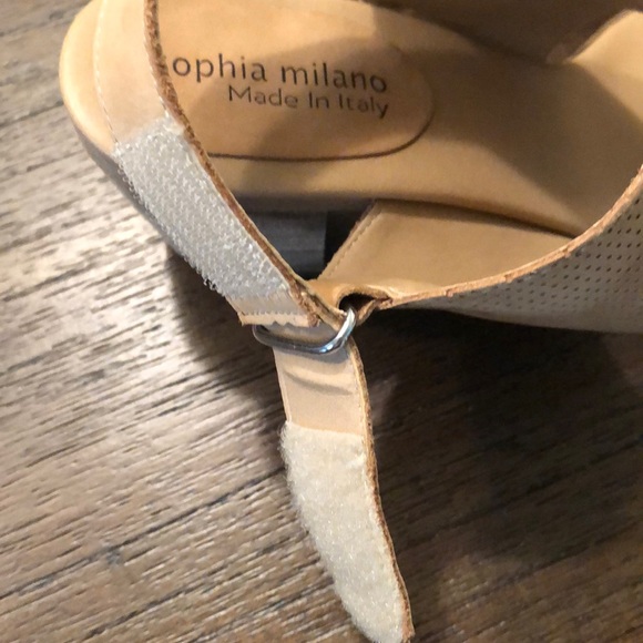 Sophia Milano Italian leather block heel sandal - Picture 6 of 6